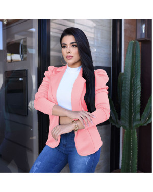 Blazer manga longa rosa | Moda Evangelica